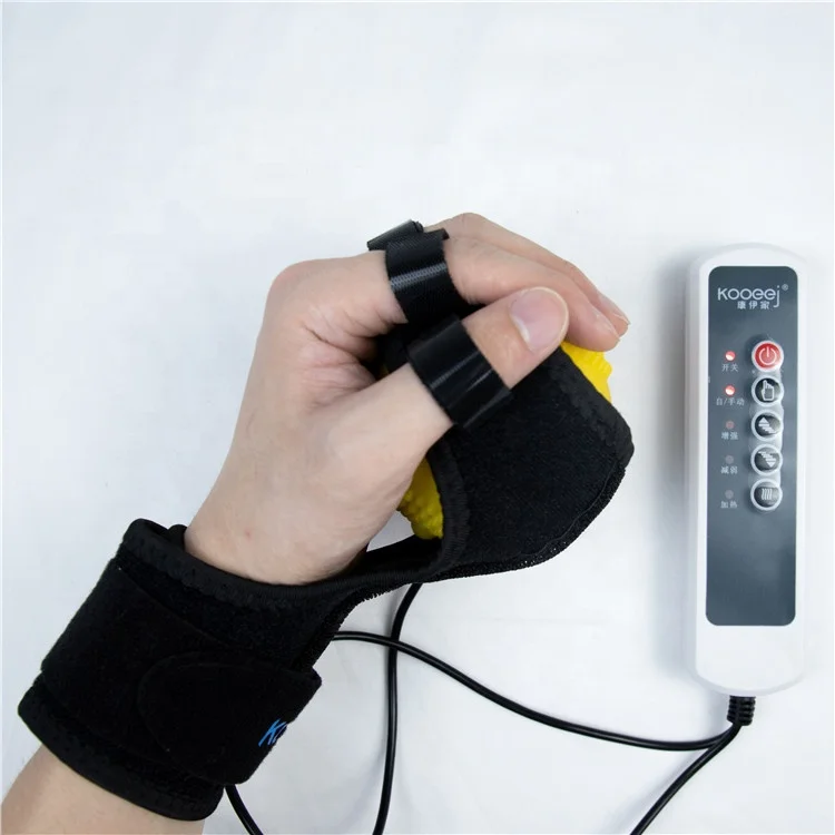 Electric Hand Massage Ball Infrared Therapy Hot Compress Stroke Hemiplegia Finger Rehabilitation Recovery Training Machine