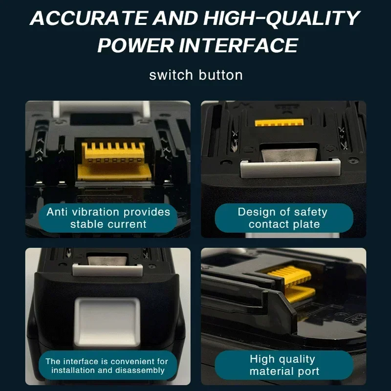 Makita 18V 6.0Ah Rechargeable Battery For Makita Power Tools with LED Li-ion Replacement LXT BL1860 1850 volt 6000mAh