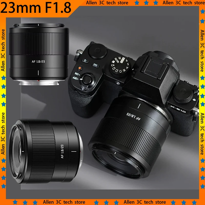 New TTArtisan 23mm F1.8 Camera Lens Auto Focus Large Aparture Prime Custom Photography APS-C Lens For Fujifilm Nikon Sony