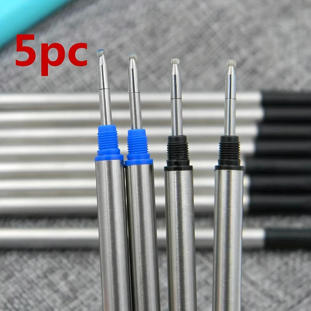 5PC black or 5PC blue spiral pen refills length 114mm Rotating pen refills can be twisted and replaced for ballpoint pen
