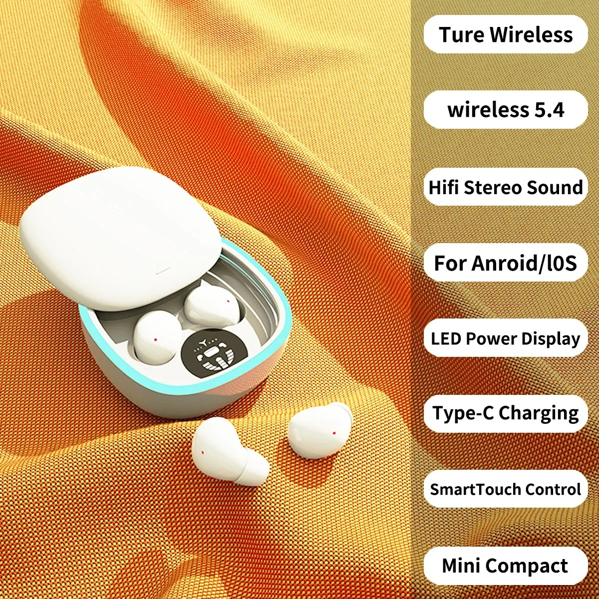 Nieuwe MINI13-N Ultra Kleine Mini Onzichtbare Draadloze Bluetooth Koptelefoon In Ear Slaap Oordopjes Ruisonderdrukking Game Call Hoofdtelefoon