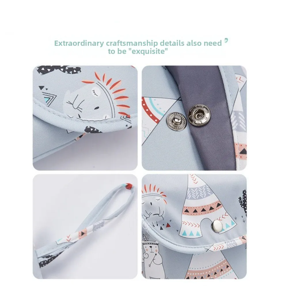 حقيبة حفاضات جديدة متعددة الوظائف مقاومة للماء وقابلة لإعادة الاستخدام ومنظم تخزين وحزمة رطبة وجافة #2