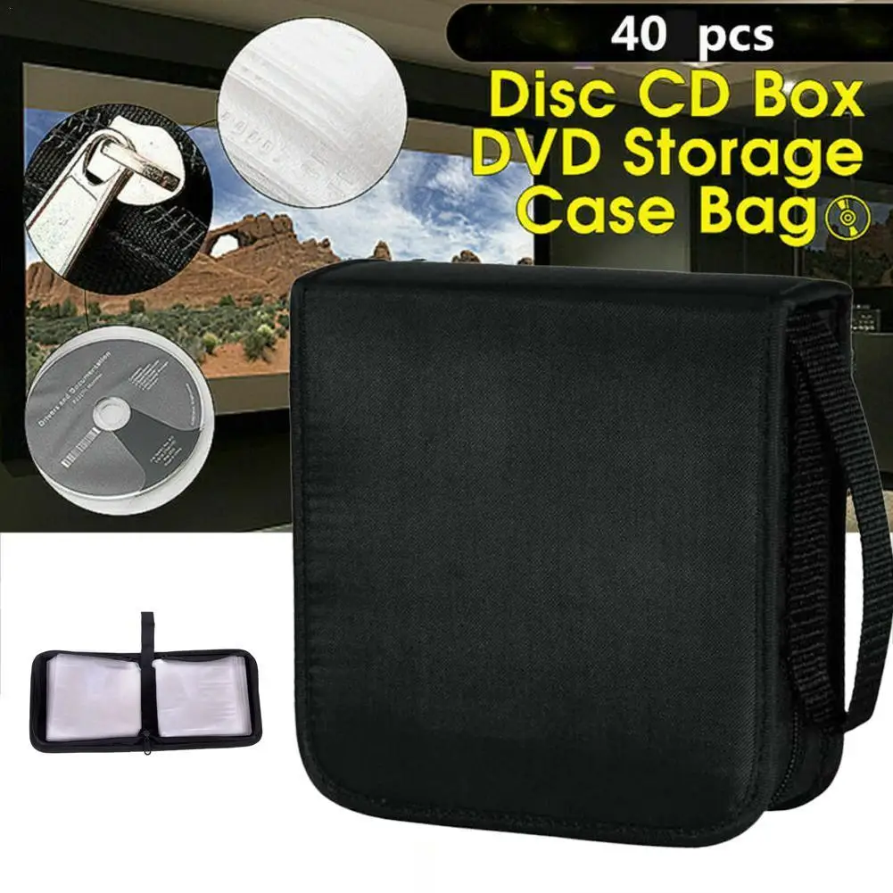 40 tablets cd dvd discos oxford bolsas caso de armazenamento cd/dvd caso de armazenamento dvd organizador caso dvd livreto titular