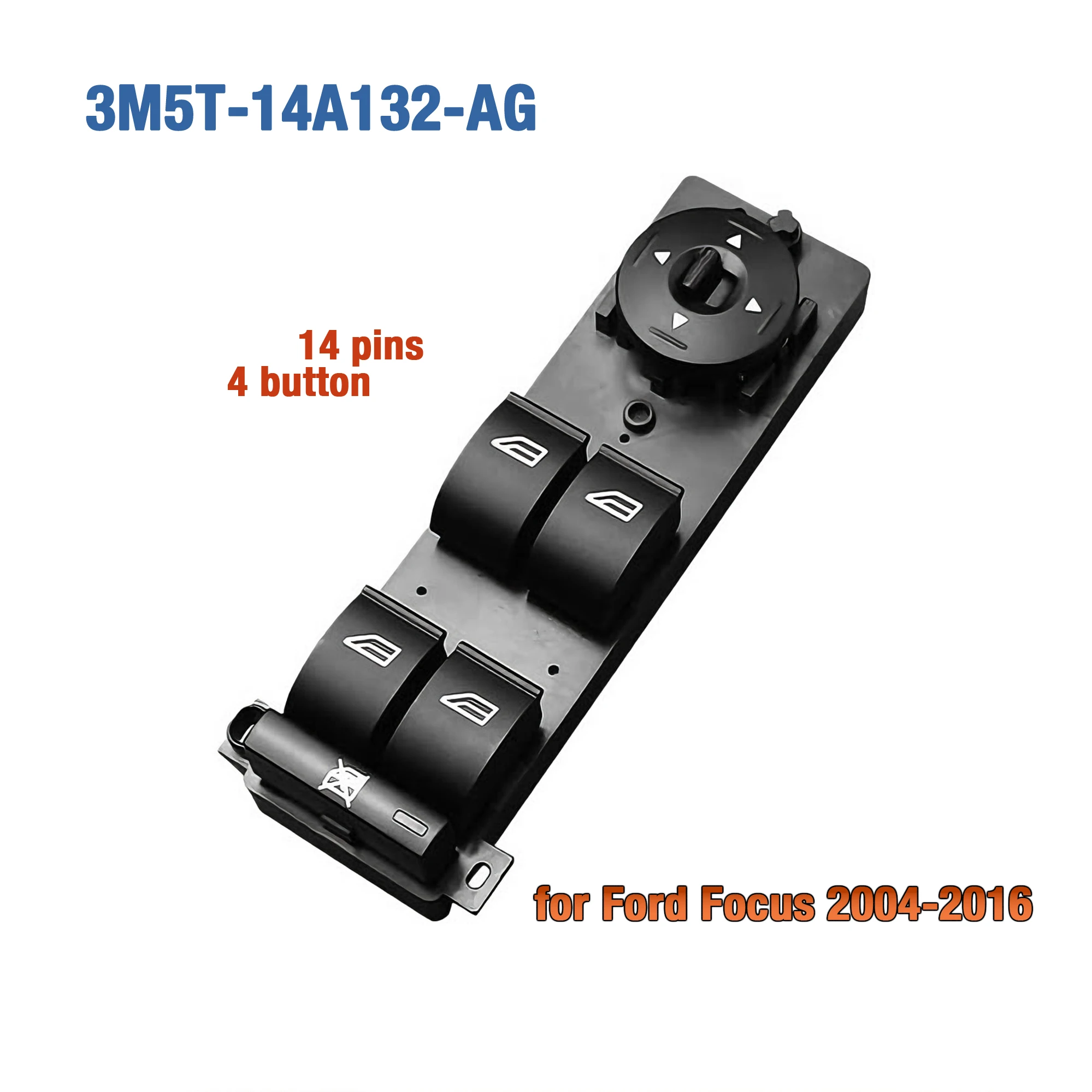 3M5T-14A132-AG 3M5T14A132AG For Ford Focus C-Max Cmax 2004-2016,Electric Power Master Window Lifter Control Switch Button