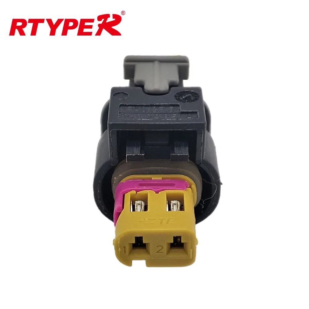 1/5/10Set2 Pin  Female Side Impact Sensor Plug Injector Auto Waterproof Connector For VW Audi 4F0973702A 4F0 973 702 A 2-170