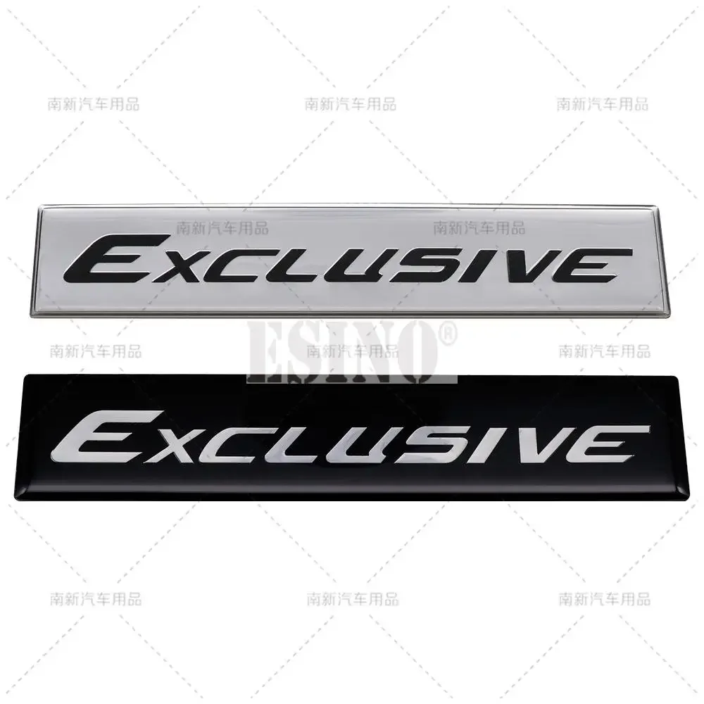 Car Styling New 3D Exclusive Metal Aliminium Glue Rear Trunk Fender Adhesive Badge Body Tailgate Displaceme Decorative Emblem