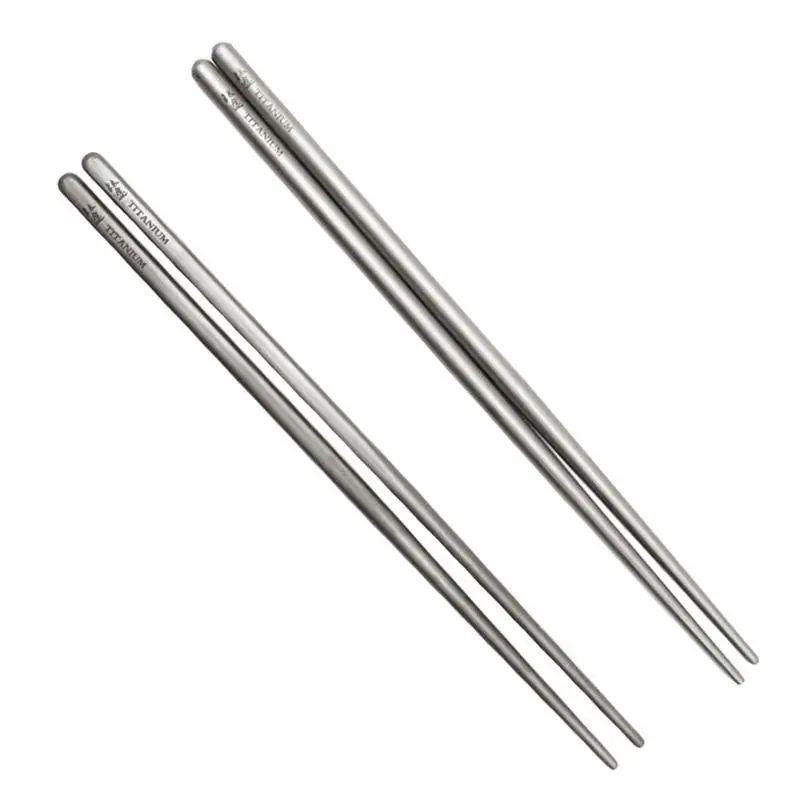 

Chopsticks Metal Reusable Chopstick Sticks Titanium Alloy Cooking Dishwasher Safe Kids Set Steel Chop Food Portable Korean