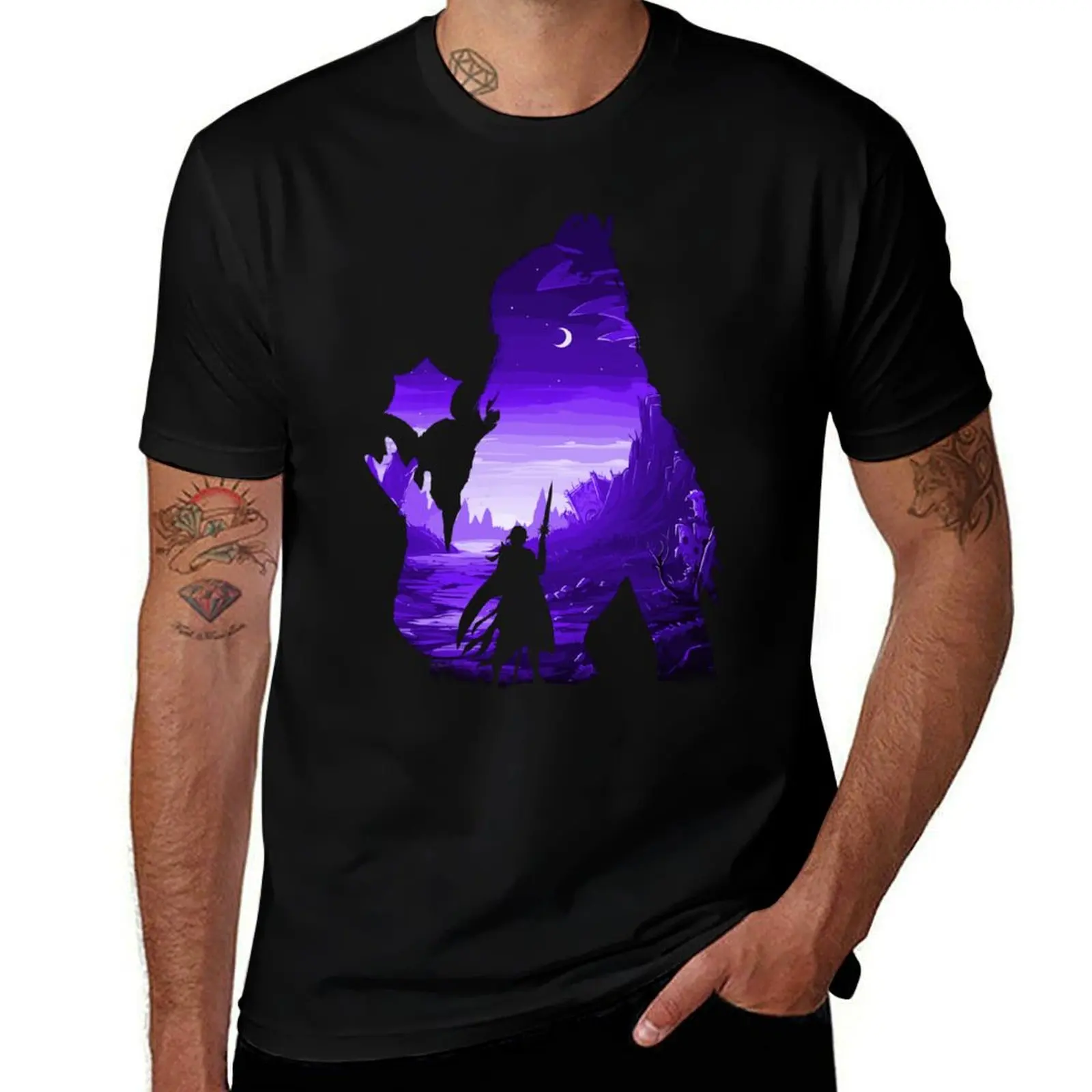 Baldurs Gate 3 - ShadowHeart *Negative Illusion* T-Shirt vintage anime shirt blacks anime clothes shirts men graphic