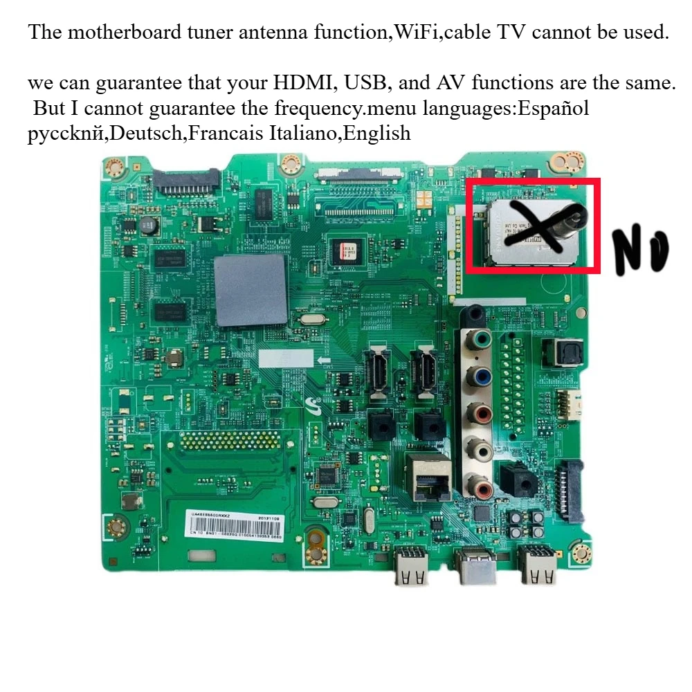 BN41-01812A de carte mère TV pour UA32ES6200R UN40EH5300F UN40EH5300FXZX UA46ES5600M UE46ES5500W UA46ES6800 carte mère