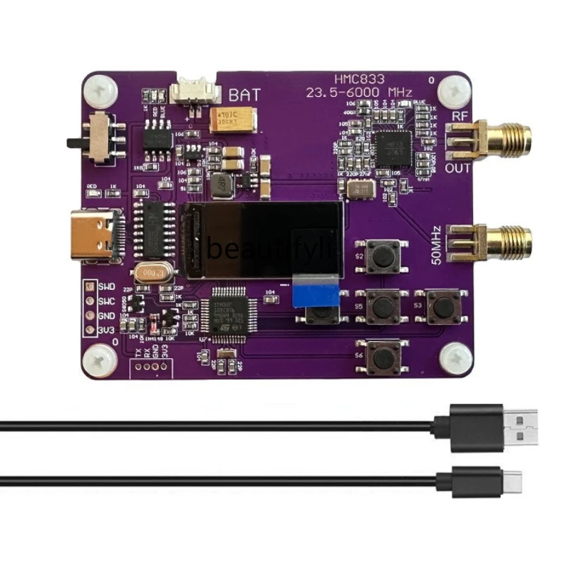 

RF signal generator, button screen display