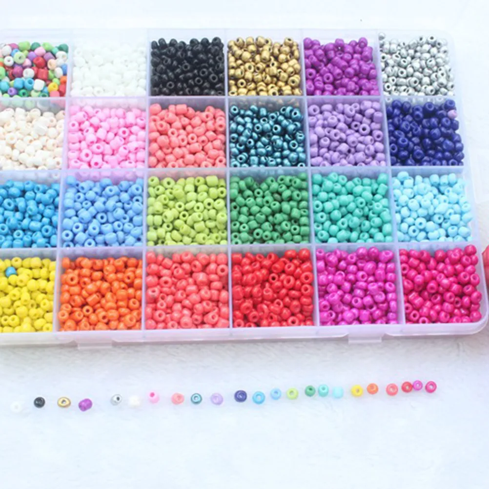 24 Color 4Mm Mixed Shape Loose for DIY Jewelry Making Handbag Door Window Decoration Unique Gift Crafting Supplies