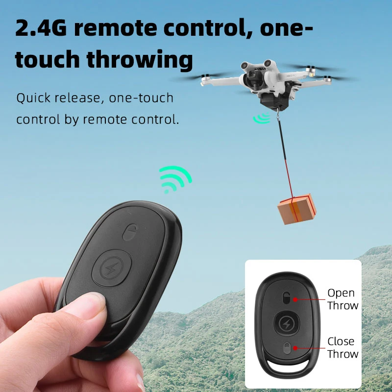 Thrower Airdrop Airdropper Delivery  for DJI Mavic 3/Mini 3 Pro/MINI3/Mavic Air 2/Air 2S,FIMI X8SE Drone Load 750g Accessory