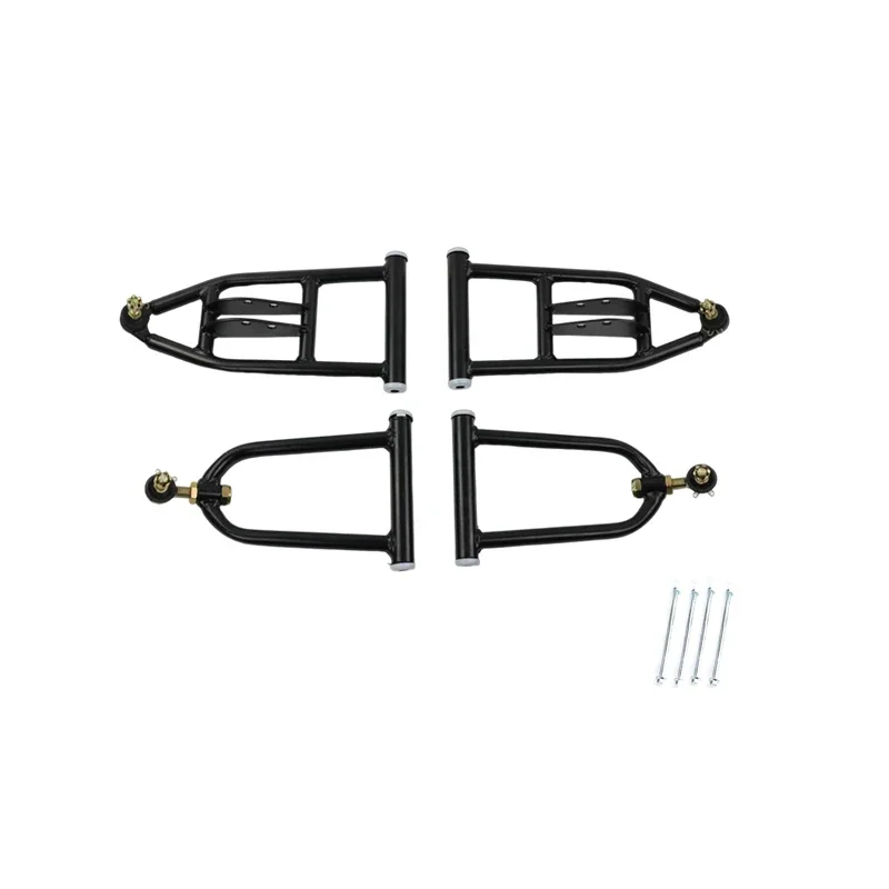 ONLEEYPP ATV Quad Bike Buggy Go Kart Parts Metal Upper/Lower Swingarm And Front Suspension Shock Kit Adjustable Ball Head