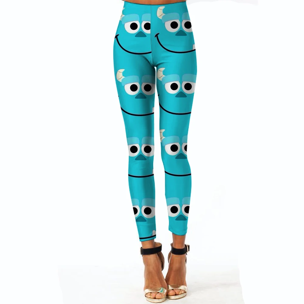 Disney cartoon print gym leggings women's yoga pants sexy yoga pants women's sportswear fitness clothes