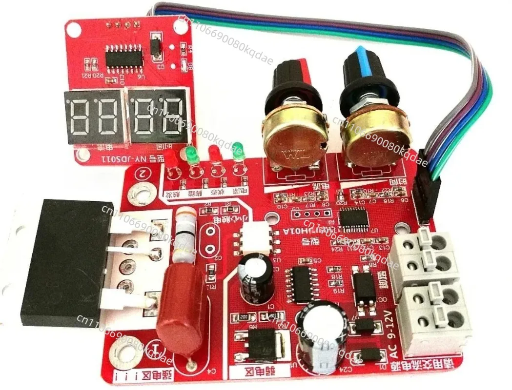 Digital Display Spot Welding Control Panel, Timing & Current Adjustable Controller Module, Upgrade Version 40A / 100A