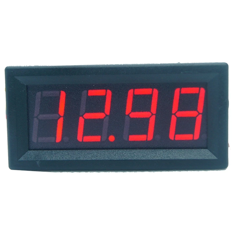 Mini Digital LED Display Painel Voltímetro, Tester Medidor de Tensão, 4 Bits, 0-100V, 0,56