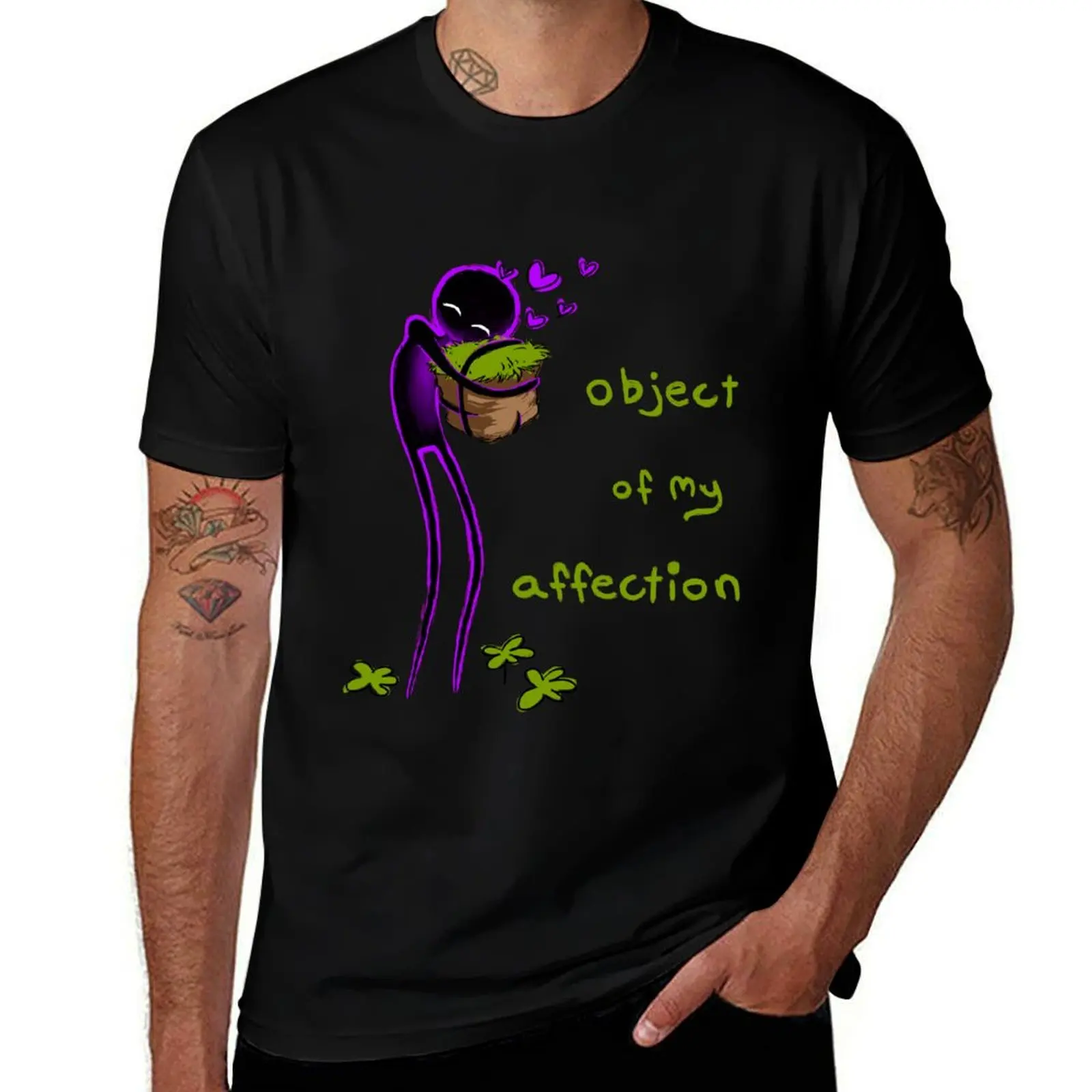 Affectionate Objects T-Shirt Breathable Basic Cotton T-Shirt