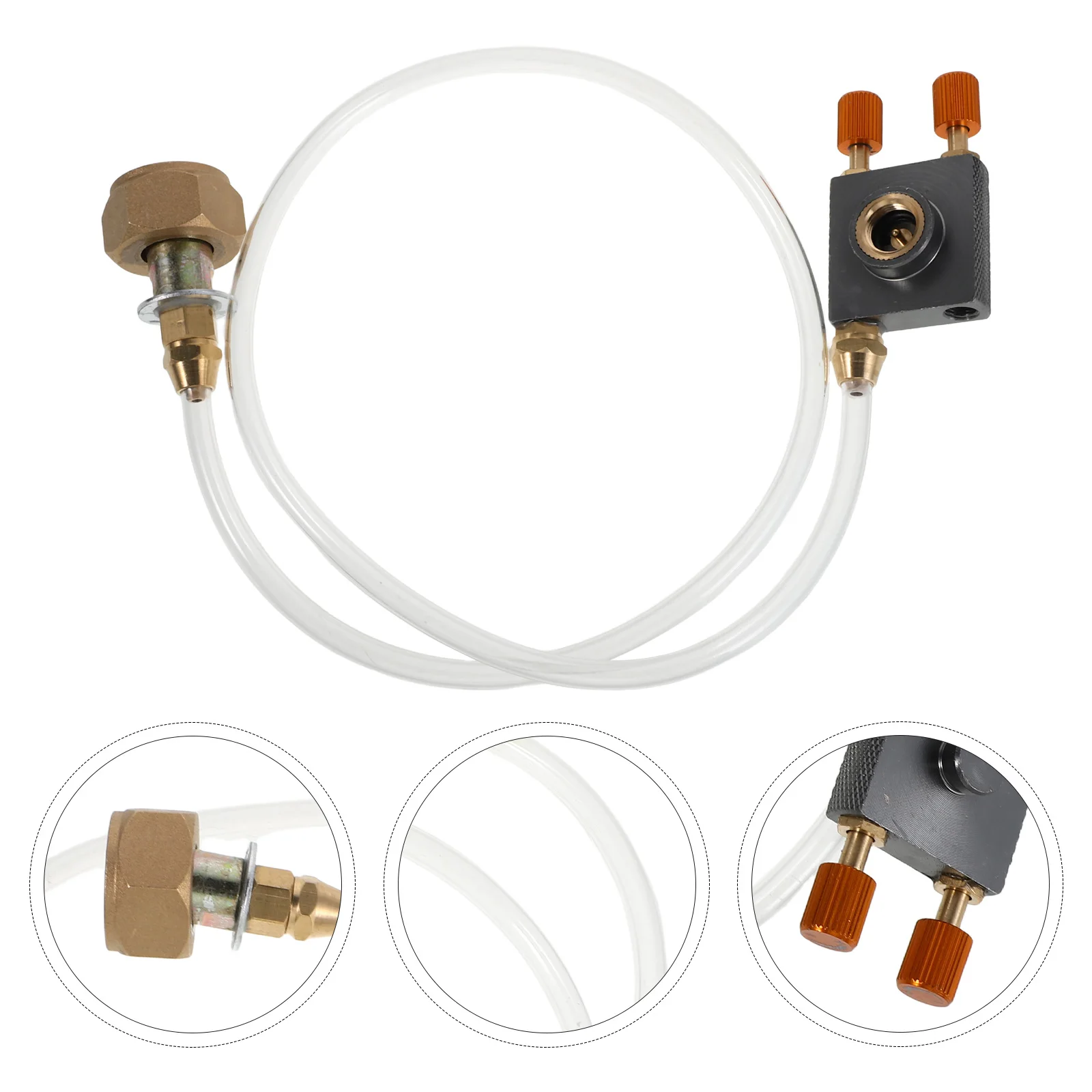 

Outdoor Gas Tank Adapter Stove Converter Pipe Interface Inflatable Nozzle Valve Head Canister for Camping