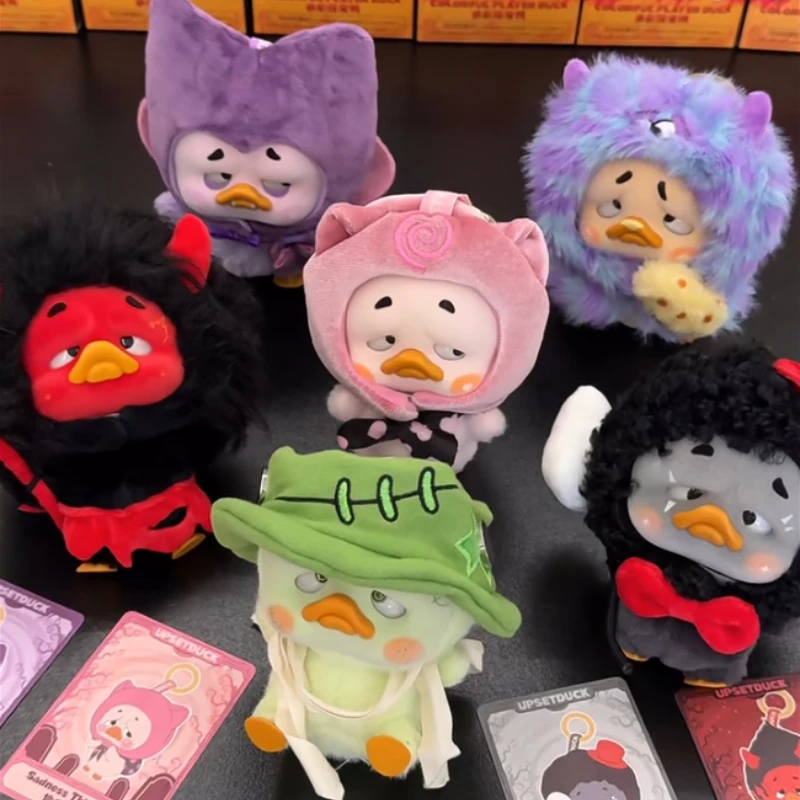 

Upsetduck Colorful Player Duck Series Blind Box Anime Figure Mystery Box Upsetduck Surprise Bag Plush Pendant Keychain Toys Gift