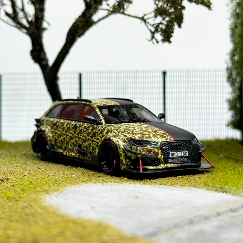 1:64 Jec Audi Rs6 Earthenware Jar Travel Dtm Limited Edition Simulation Resin Miniature Car Model Custom Children'S Toy Ornament