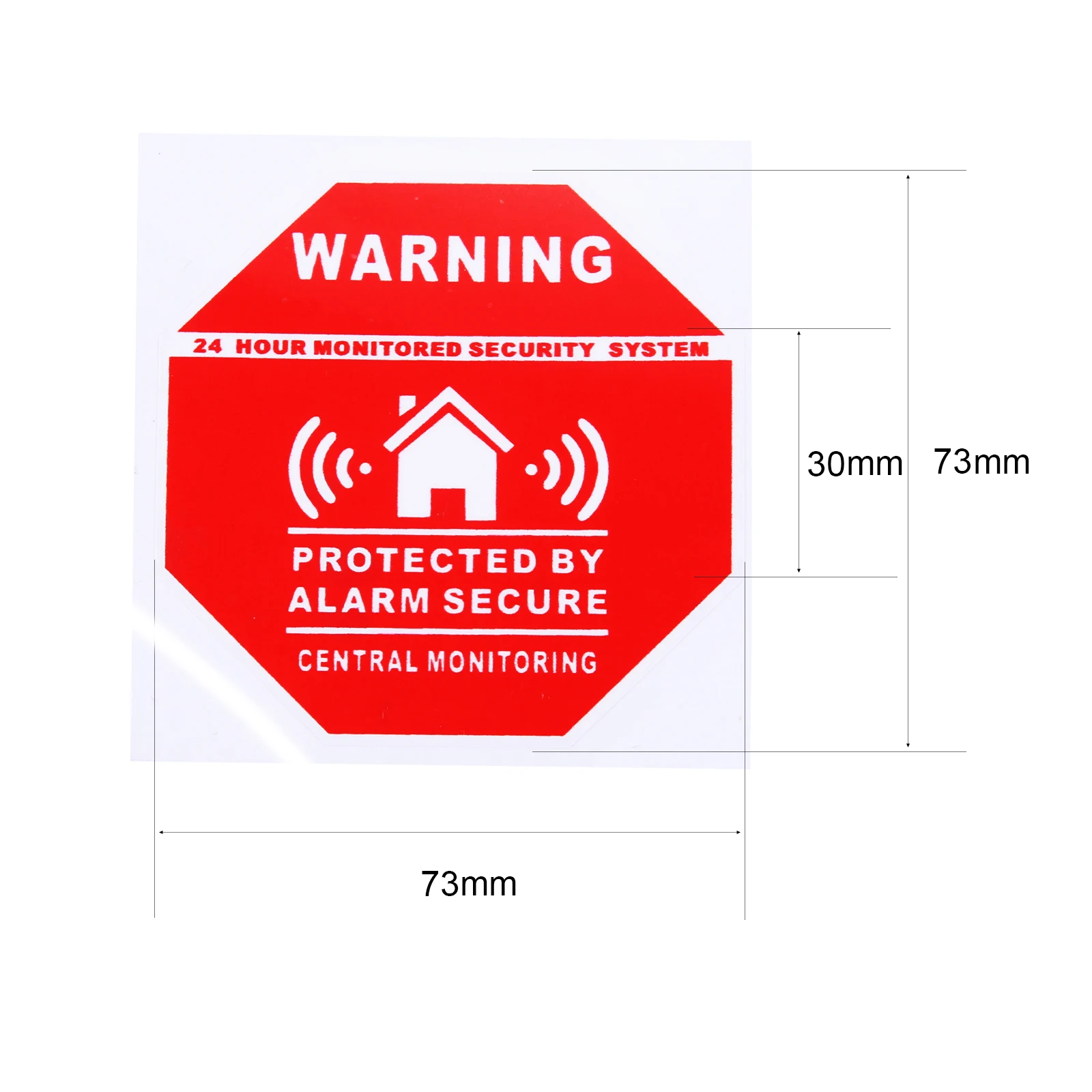 4pcs Warning Sticker 