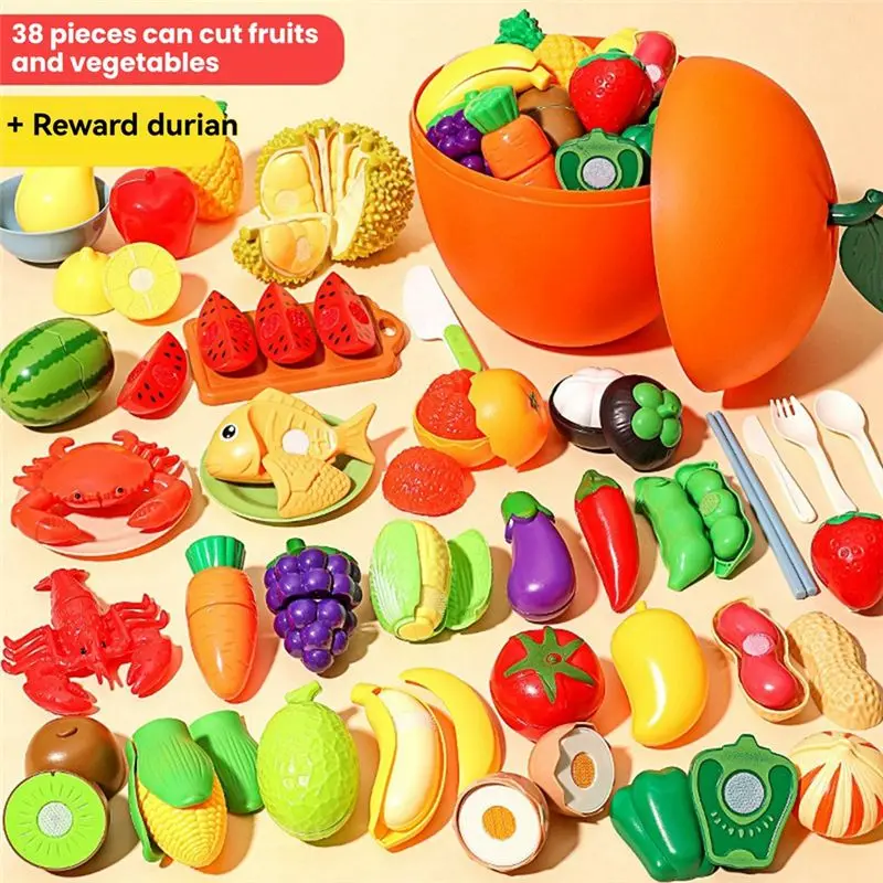 Kinder Obst und Gemüse Gemüse Spielküche Früherziehung Interaktives Spiel für Kinder-Y44A