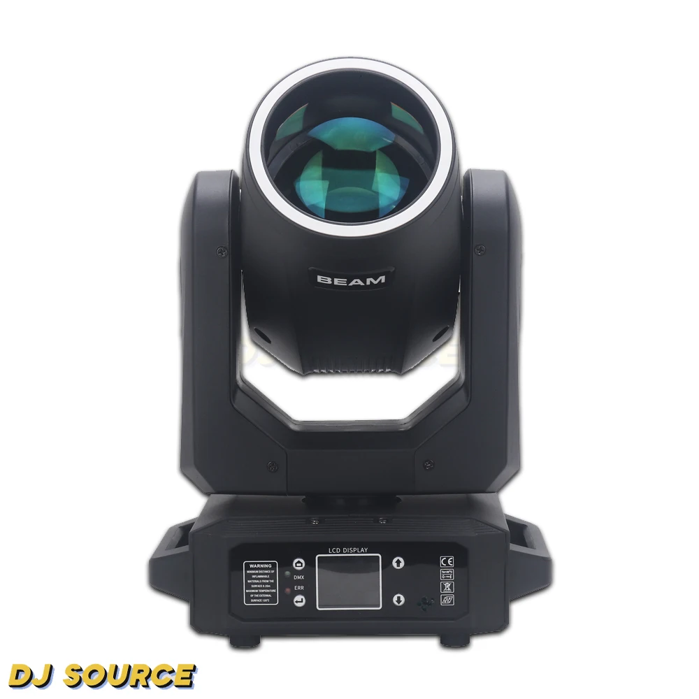 4 Stück LED 200W mit RGB Ring Moving Head Lichtstrahl Spot 18 Prisma Rianbow Satge Effekt DMX512 für DJ Disco Club Hochzeit Bar Lampe