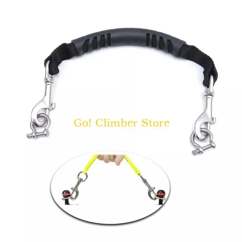 Q84C Flexible Rotation Camera Housing Carry Lanyard Scubas Diving Light Camera Handle With Swivels Hook And Clip Easy to Use