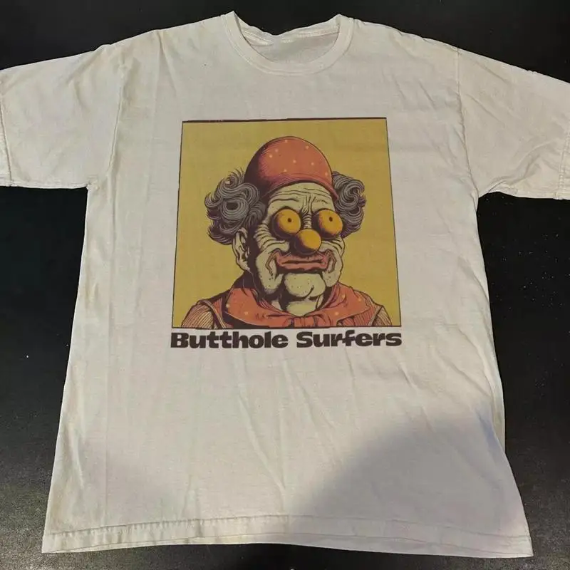 

Butthole Surfers рок-группа с короткими рукавами, классическая белая рубашка, репринт