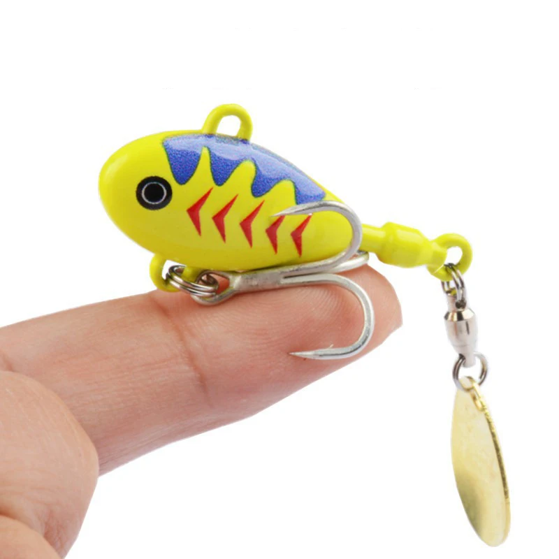 Neuer 1 Stück Metall Mini VIB mit Löffel-Angelköder 7g 10g 14g 21g 25g Angelzubehör Pin Crankbait Vibrations-Spinner Sinkköder – Detail 5