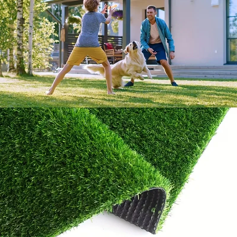 100x50cm Artificial Turf Synthetic Grass Lawn Green Fake Grass Rug Pet-Friendly Indoor Outdoor Home Decoration Dog Grass
