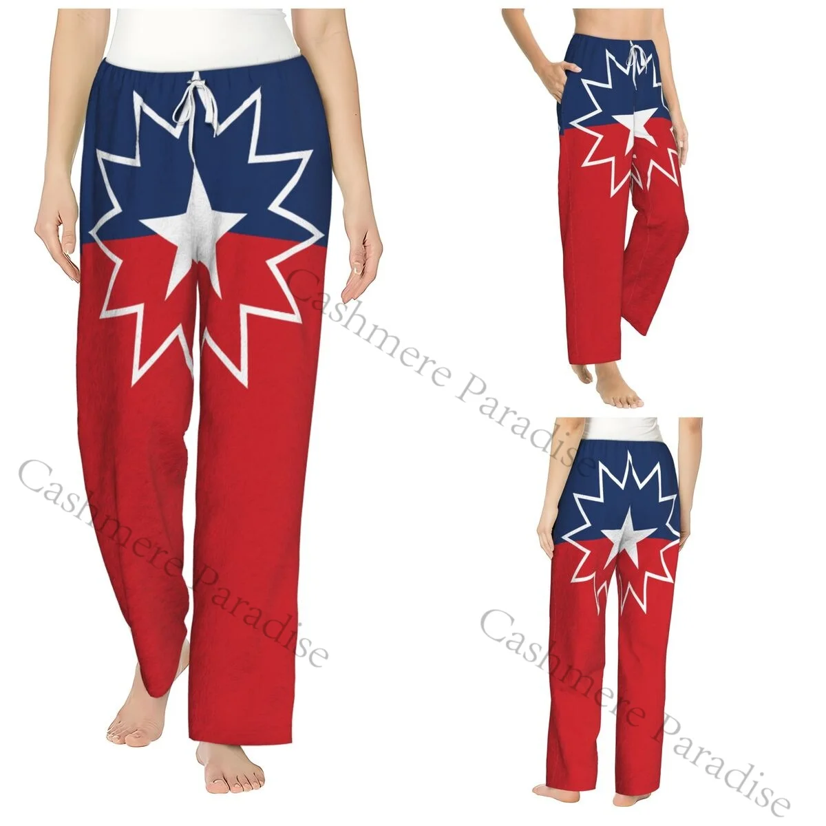 

Juneteenth Flag Warm Women Pajama Pants Flannel Sleep Bottoms Soft Fleece Loungewear