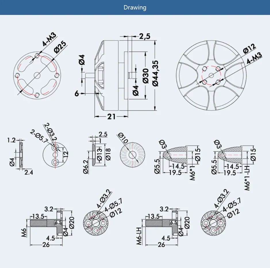 Antigravity MN4006 KV380 Powerful Electric BLDC DC Brushless Motor For UAV Multirotor Drone