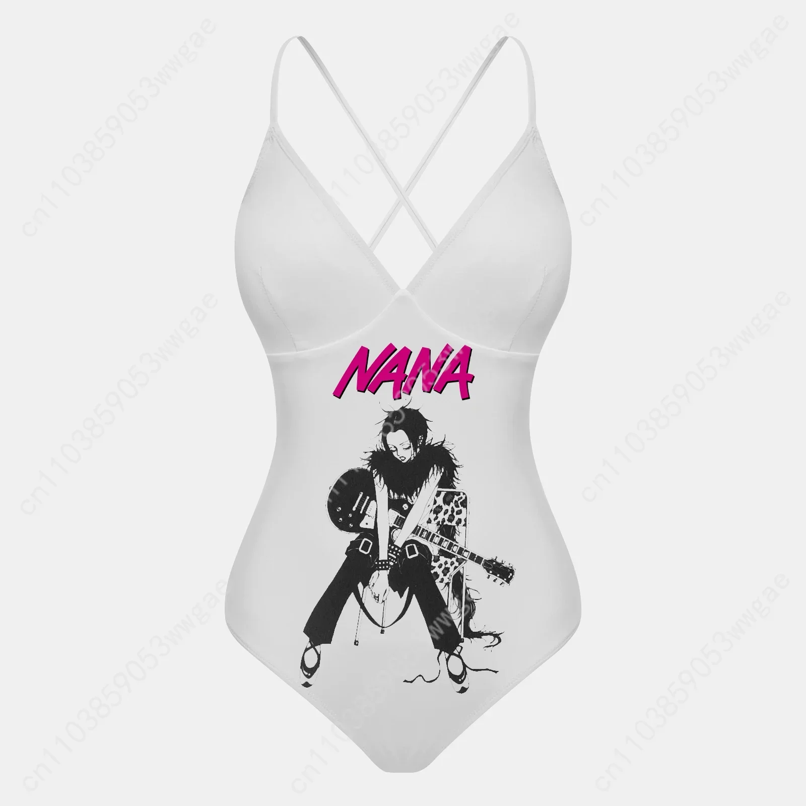 NANA V-neck Halter Back Swimsuits Womens Bathing Suits Personalized Bikini Pool Beach Sexy Swimwear Anime Customized Beachwear