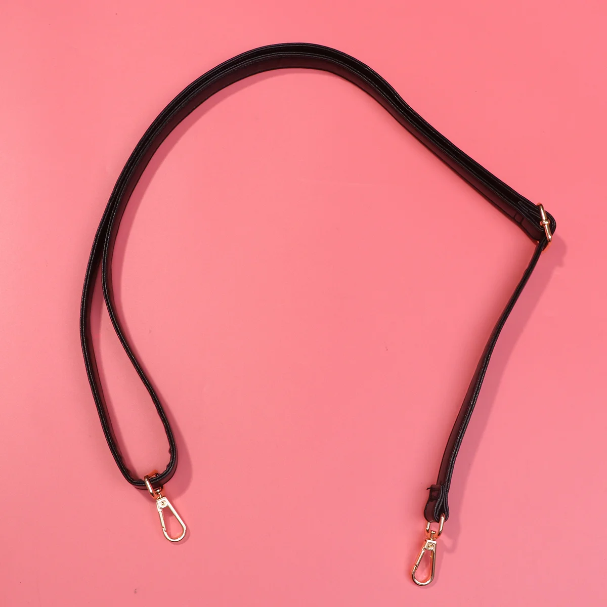 

Durable PU Bag Strap 2cm Width Exquisite Replacement for Messenger Travel Gym Bags Adjustable Comfort Black Bag Strap