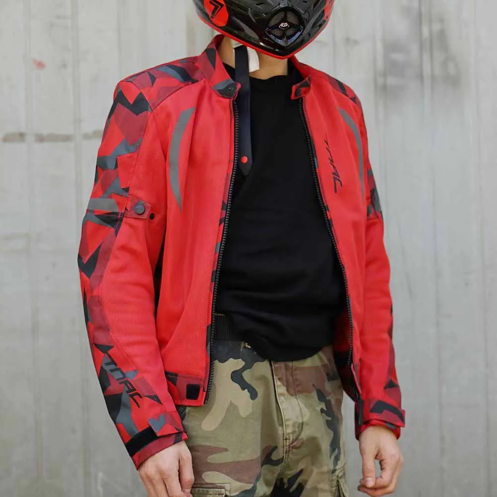 New Motorcycle Jacket Men Women Camouflage Chaqueta Moto Hombre Anti-drop Motorcycle Protective Gear For Summer