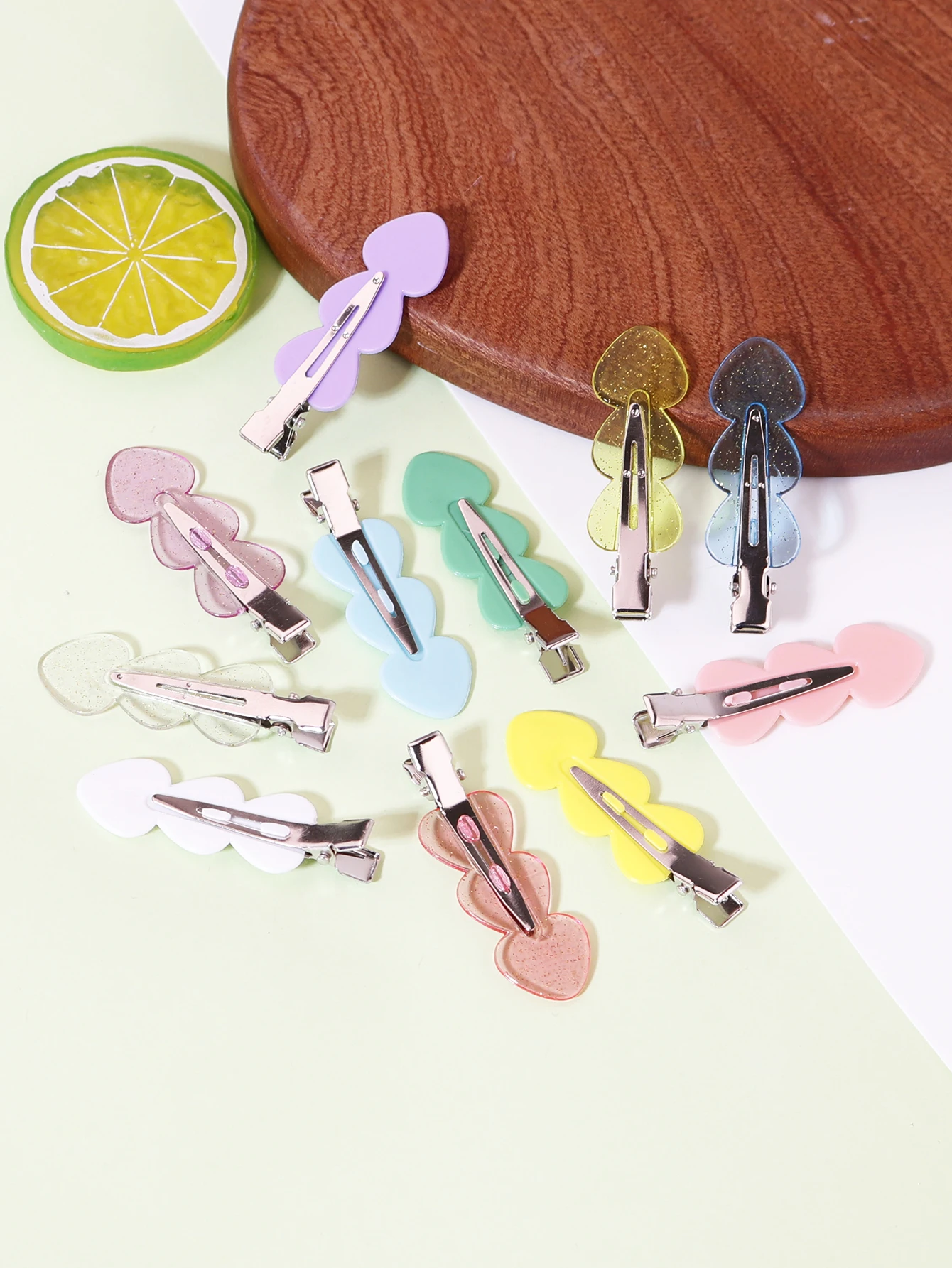 10/6pcs creative tree shaped design fashionable girl bangs hair clip makeup side hair clip hair styling hair clip