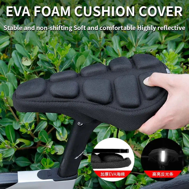 Comfortable Bike Seat Cover Thickene Sponge Pad Bicycles Saddle Covers Bike Accessories Bike Seat Cushion Cover