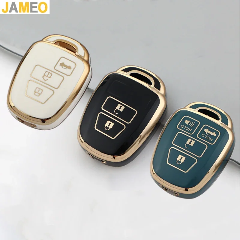 TPU Car Key Case Cover for Toyota Rav4 MK4 Rav 4 Corolla Fielder Vitz Remote 2 3 4 Buttons Shell Fob Shell Fob Accessories