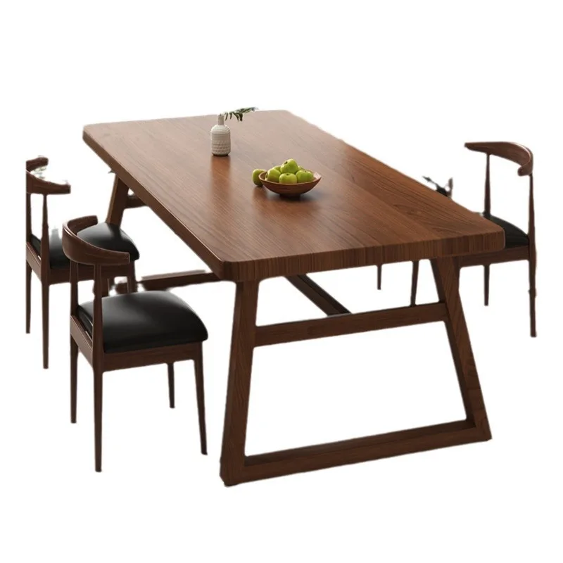 Table catering commercial de-living room large board table rectangular four chair combination fast food restaurant square table