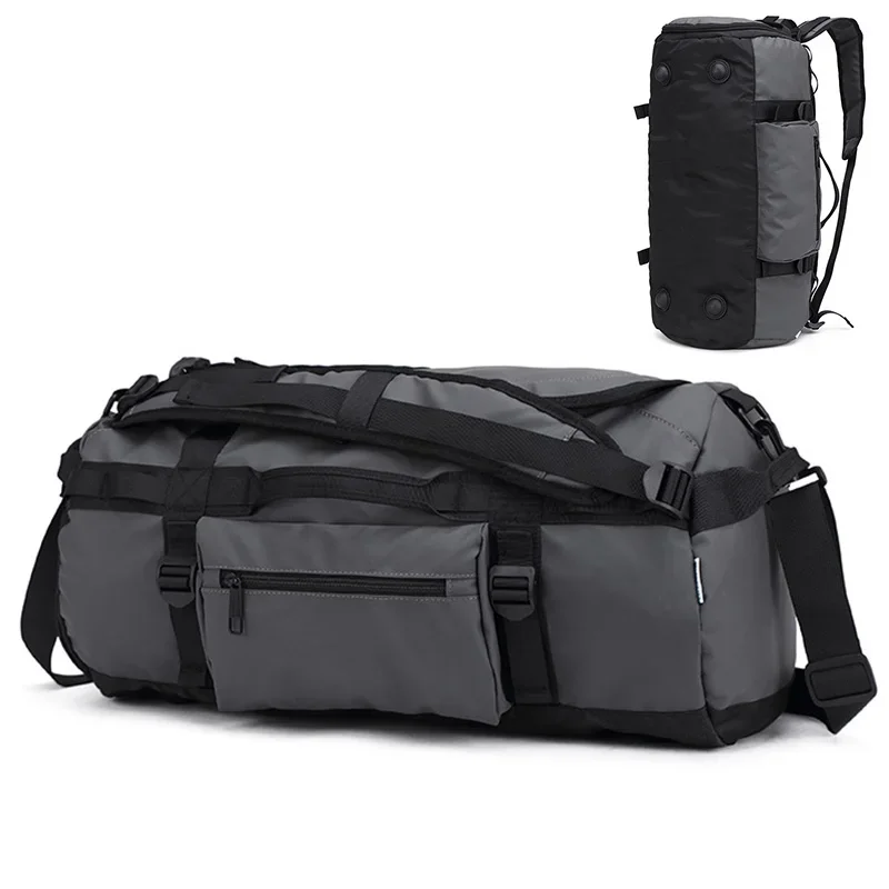 High quality large capacity men's leisure sports backpack designer fitness weekend overnight waterproof duffel bag travel bag