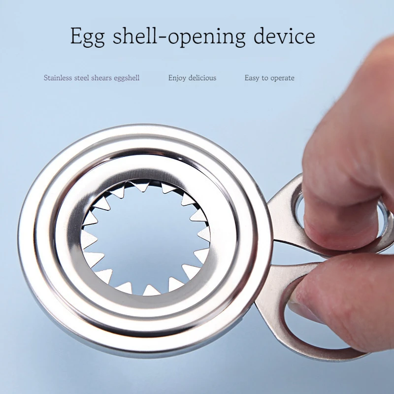 

Egg sheller, quick creativity, stainless steel egg clipper, boiled eggs, peeled and cut eggs, home egg beater, separator