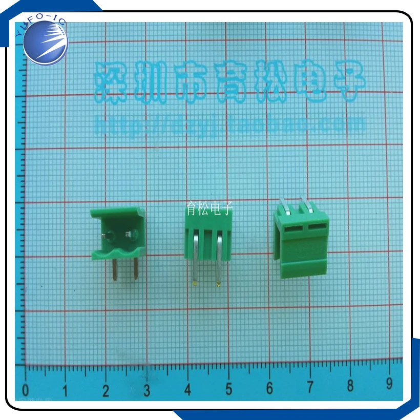 10PCS/LOT  The Right Angle socket HT5.08 2P connector spacing 5.08MM plug type