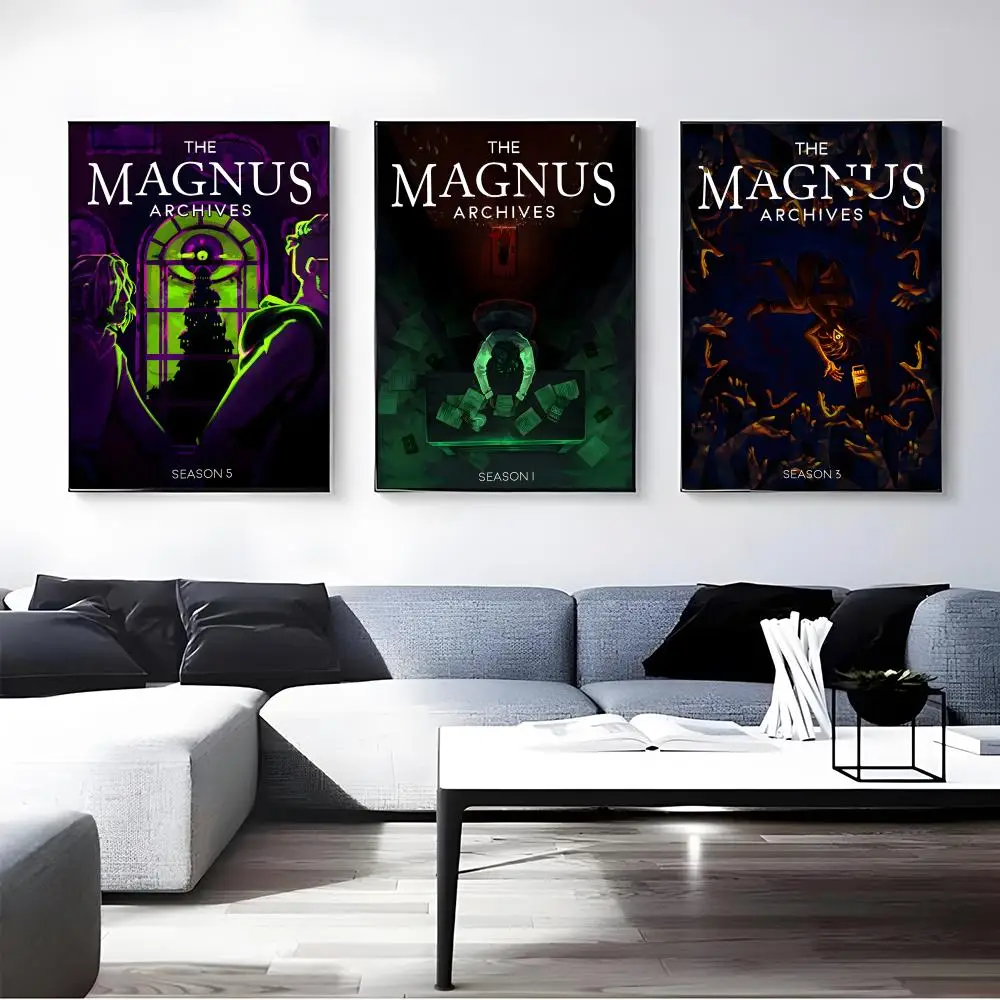 Podcast T-The M-Magnus A-Archives Poster Self-adhesive Art Waterproof Paper Sticker Coffee House Bar Room Wall Decor