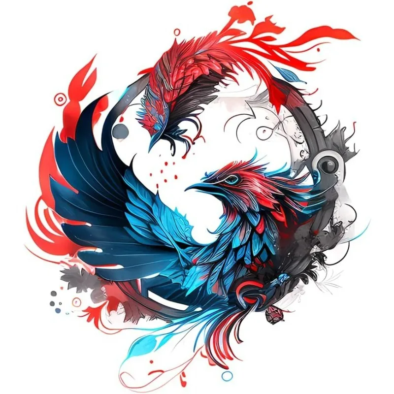Yin Yang Koi Fish Vinyl Sticker Glossy Self-adhesive Decal for Mug Laptop Car E-bike Toolbox Smooth Surface