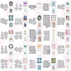 floral reflection shape collection diy metal cutting die paper card album mould embossing craft decorating scrapbook 2022 new