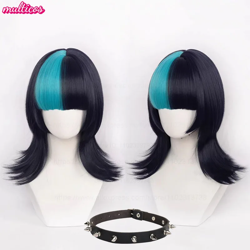 

Высококачественный парик для косплея Кирира Хоси из аниме Jujutsu Kaisen, черно-синий, Кинджи Хакари, термостойкий, из синтетических волос + шапочка для парика