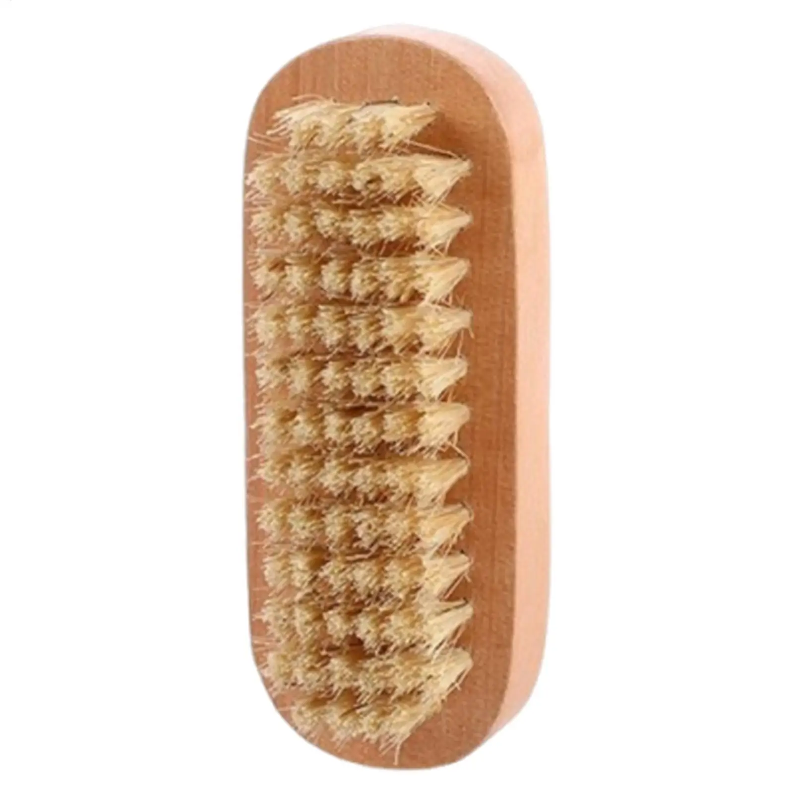 1pcs Wooden Nail Cleaning Brush Double Sided Soft bristles Two-sided Fingernail Care Brush Wooden Manicure Brush Salon Daily Use