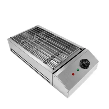 2500W Indoor Smoker Stainless Steel Desktop Portable Electric Baker BBQ Grill Versatile Use Decorative Foldable Design