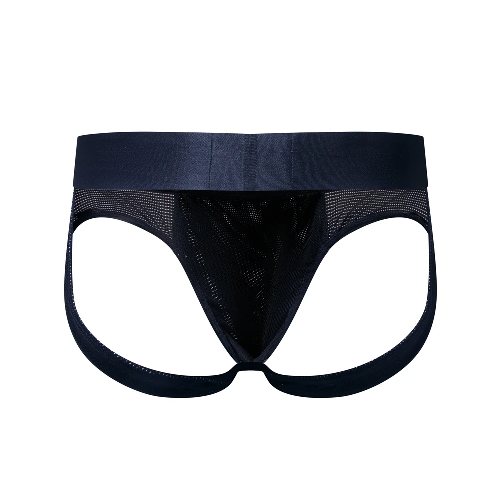 JOCKMAIL Open Back Sexy Men Underwear Briefs Underpants Nylon Mesh Quick Dry Men's Jockstrap Bikini Slip Men Tanga Briefs Thong view 5